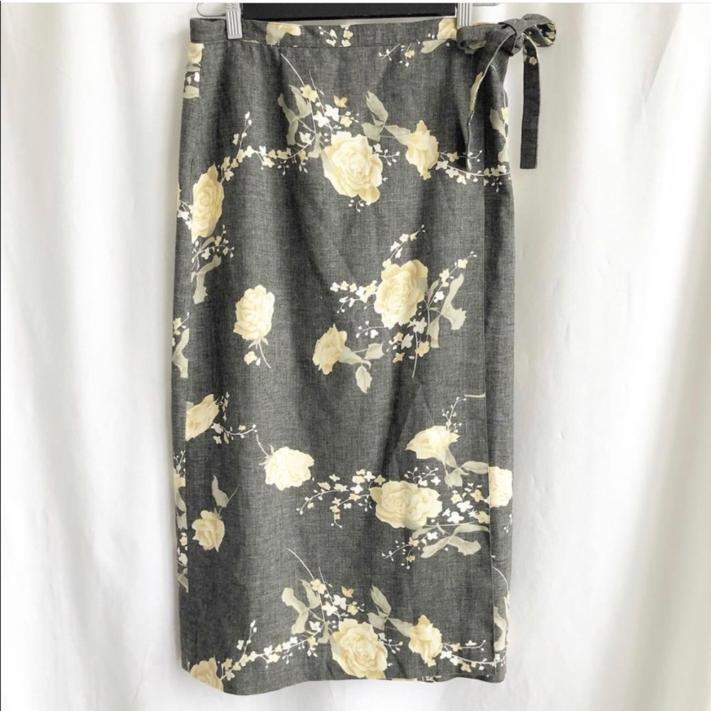 Mantles maxi wrap skirt